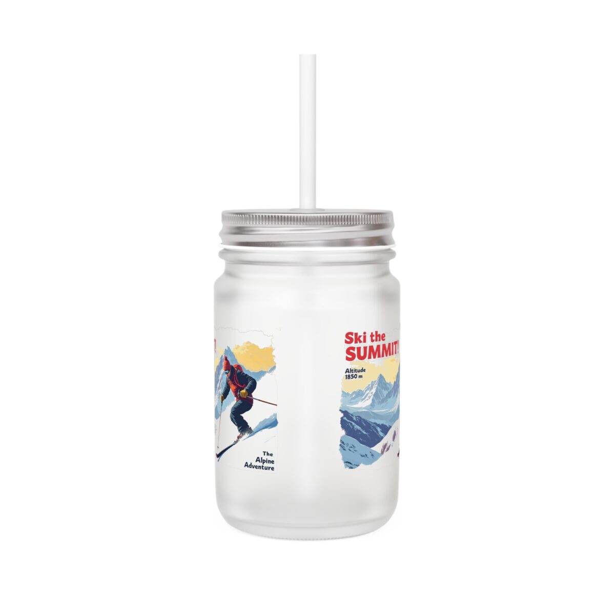 Ski the summit Mason Jar - Image 2