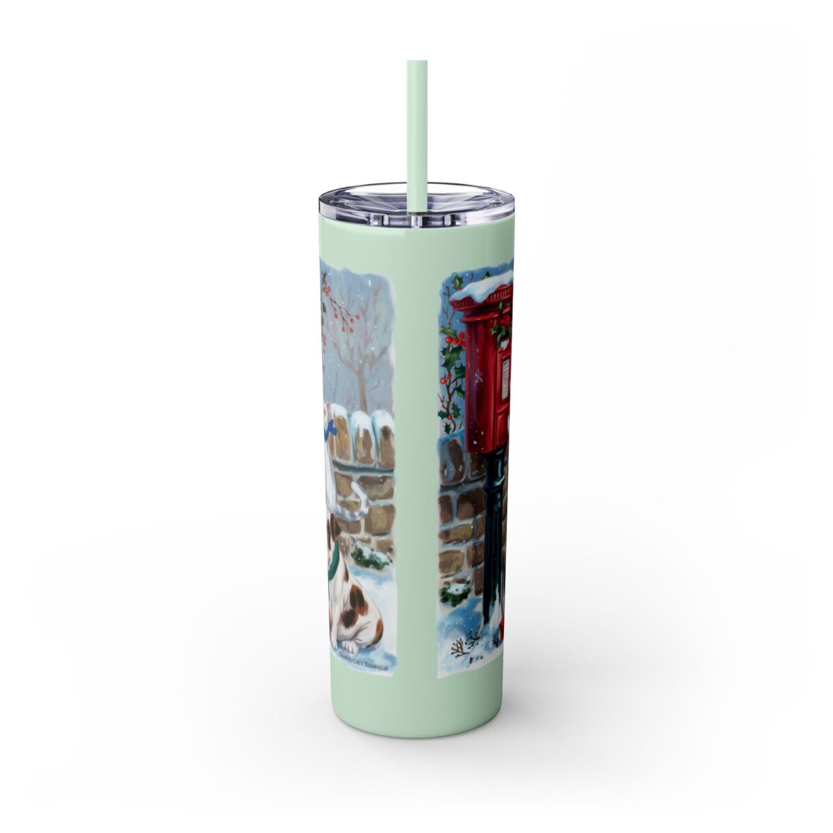 At the postbox Skinny Tumbler with Straw, 20oz - Image 3