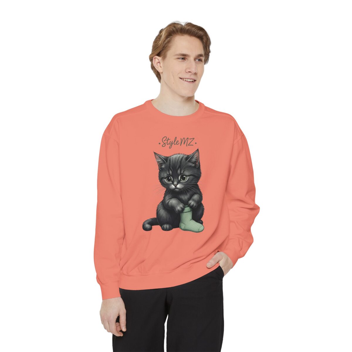 Kittt's cozy moment Unisex Garment-Dyed Sweatshirt - Image 7