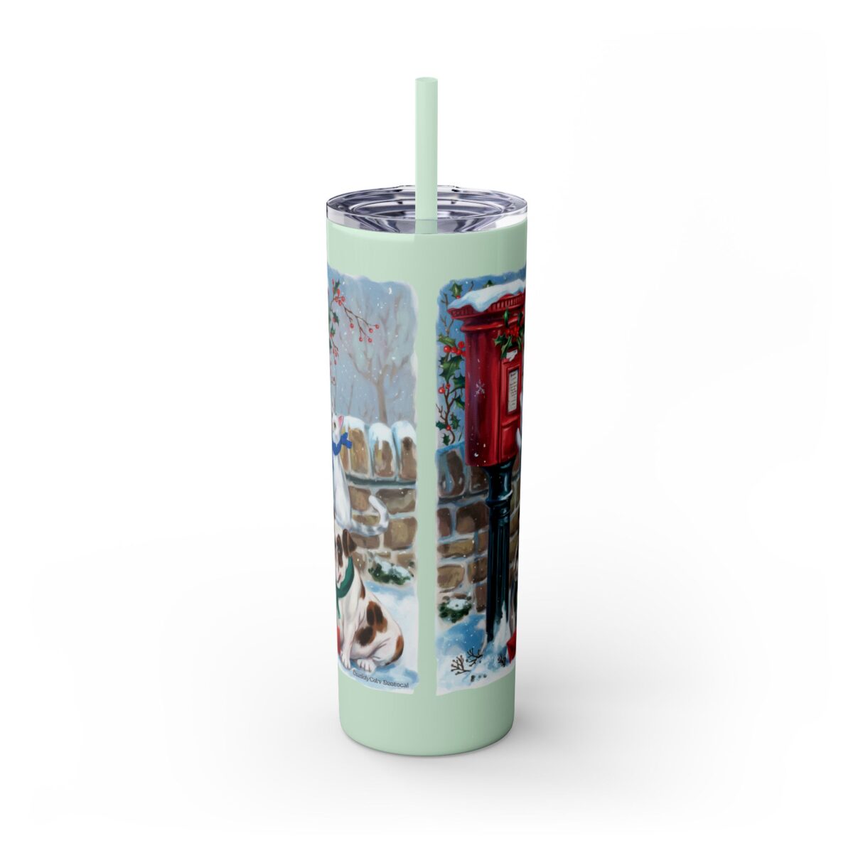 At the postbox Skinny Tumbler with Straw, 20oz - Image 2