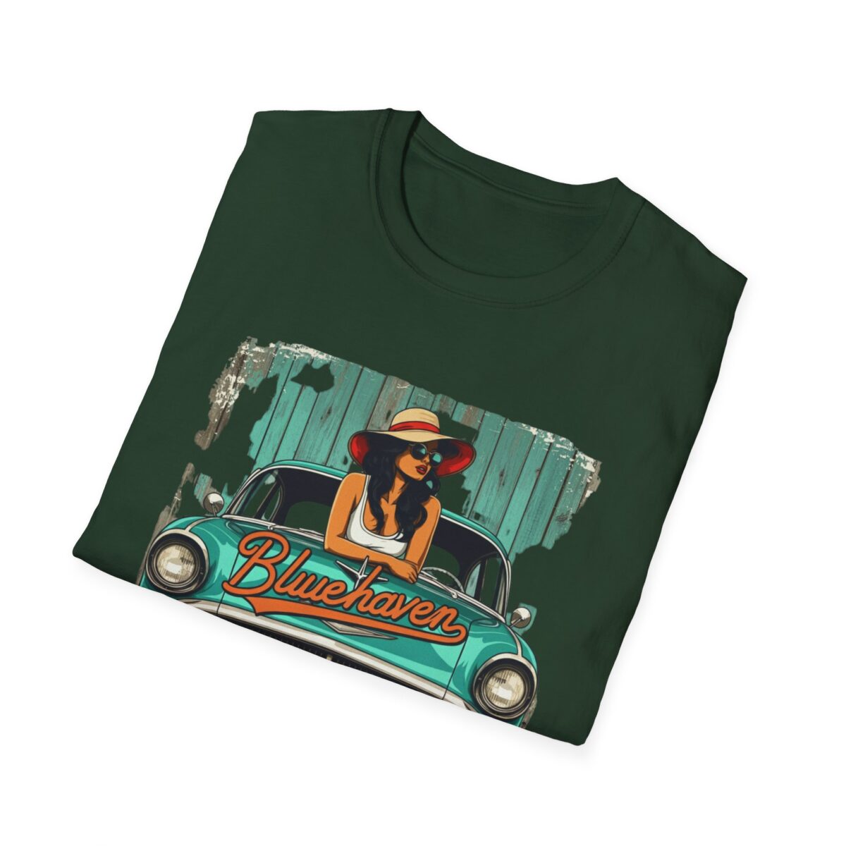 Blue haven Unisex Softstyle T-Shirt - Image 24