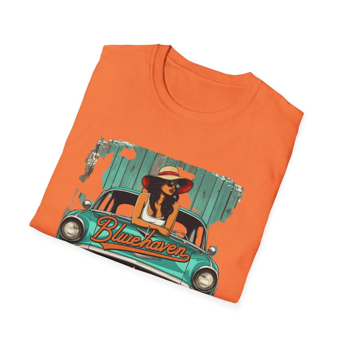 Blue haven Unisex Softstyle T-Shirt - Image 12