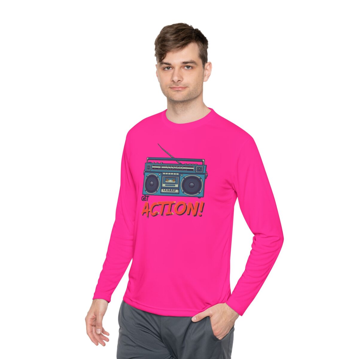 Get action Unisex Lightweight Long Sleeve Tee - Image 39