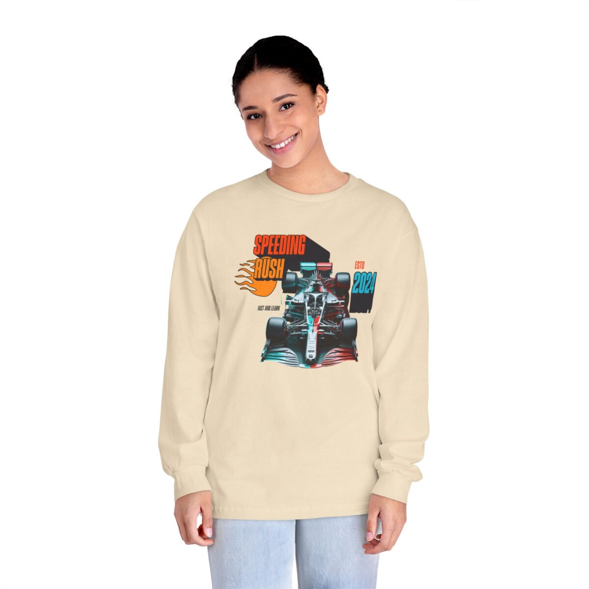 Speeding Rush Unisex Classic Long Sleeve T-Shirt - Image 8