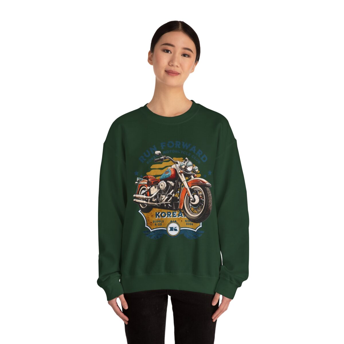 Run forward Unisex Heavy Blend™ Crewneck Sweatshirt - Image 36