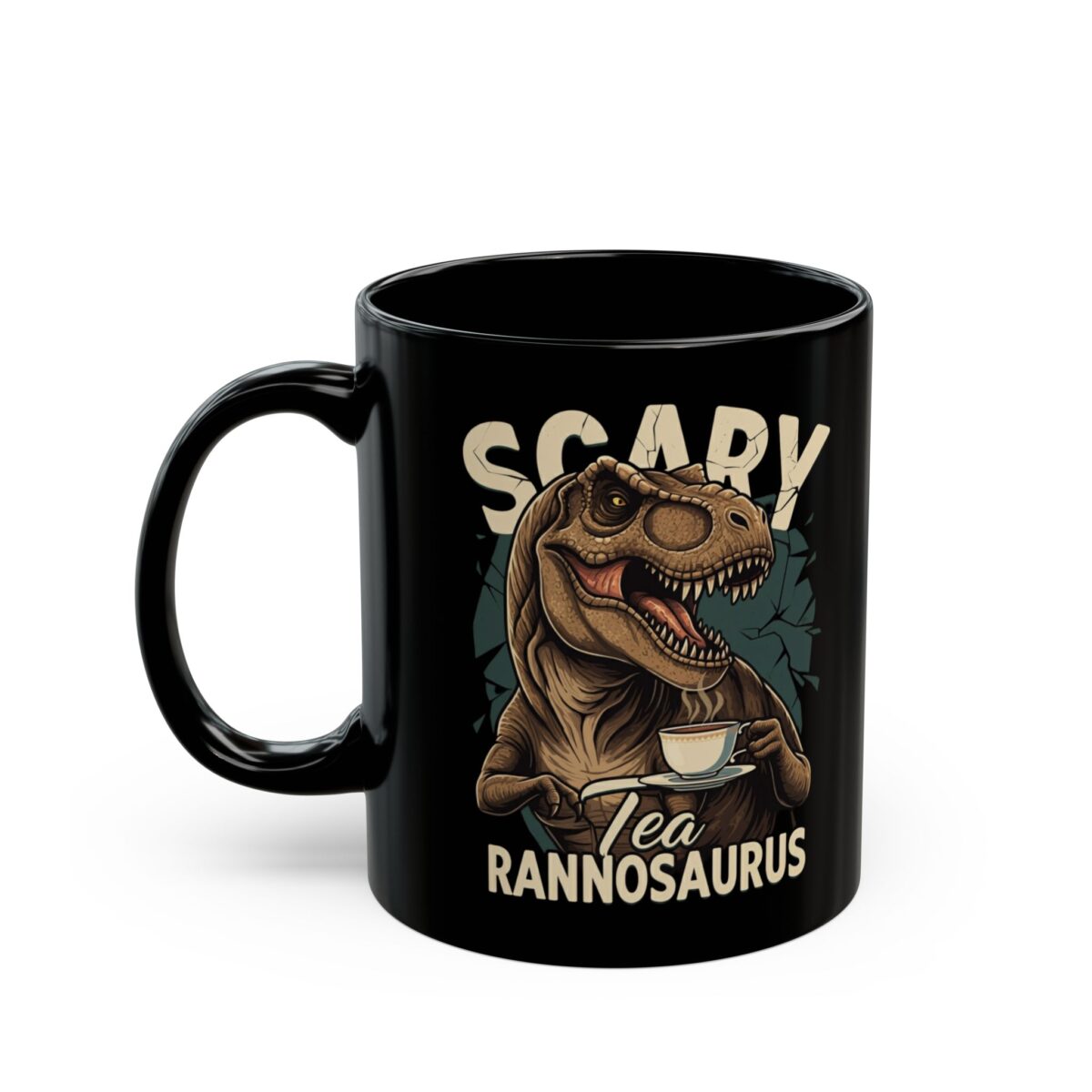 T-rex Black Mug (11oz, 15oz) - Image 3