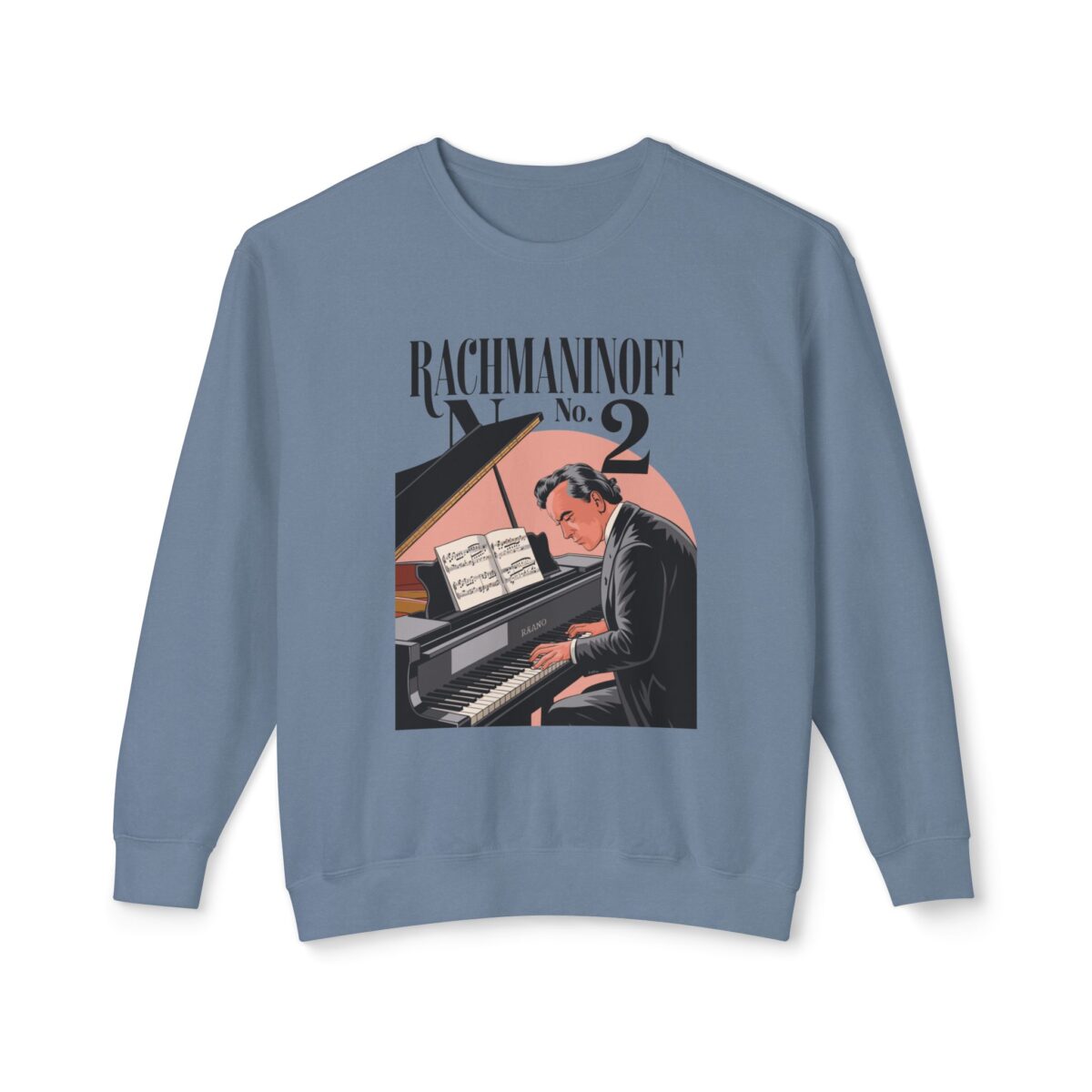 Rachmaninoff No. 2 Unisex Lightweight Crewneck Sweatshirt - Image 33