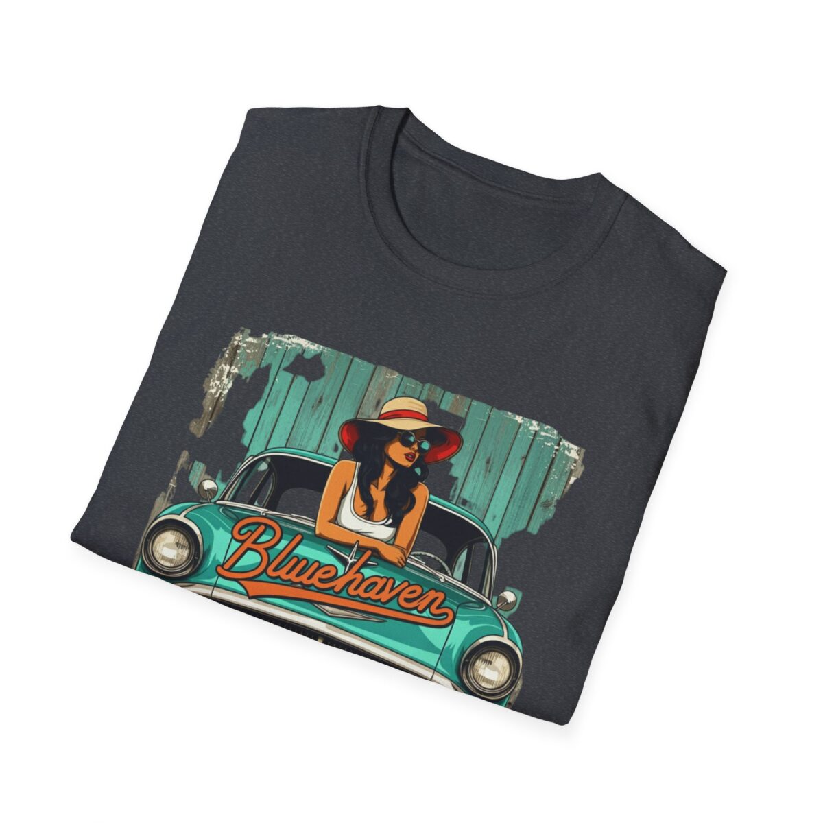 Blue haven Unisex Softstyle T-Shirt - Image 36