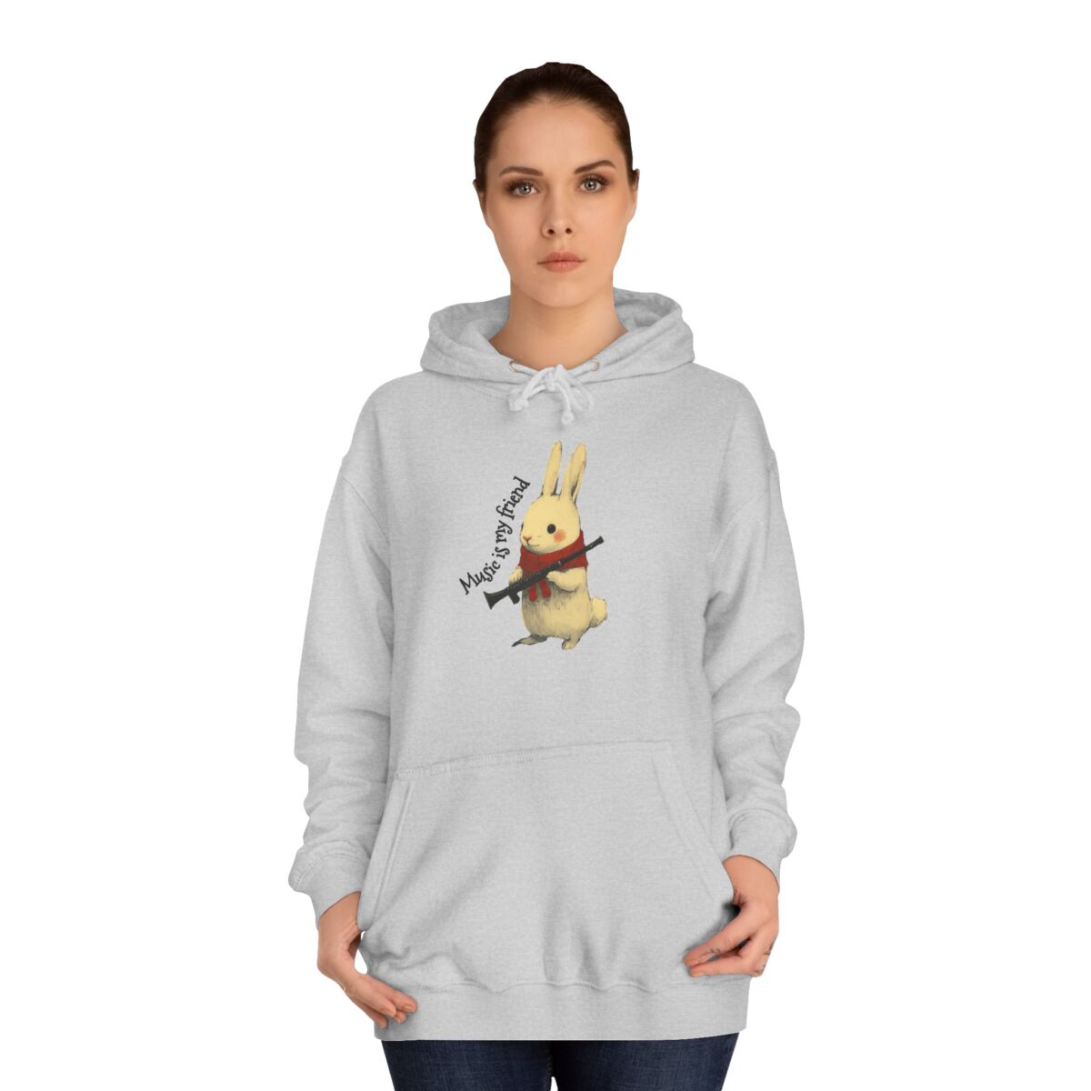 Music is my friend Unisex College Hoodie - Image 8