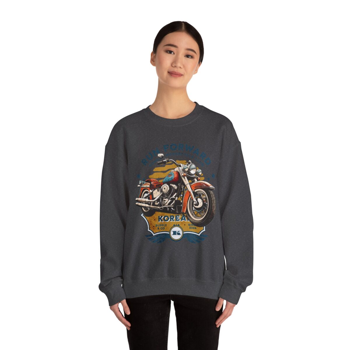 Run forward Unisex Heavy Blend™ Crewneck Sweatshirt - Image 48