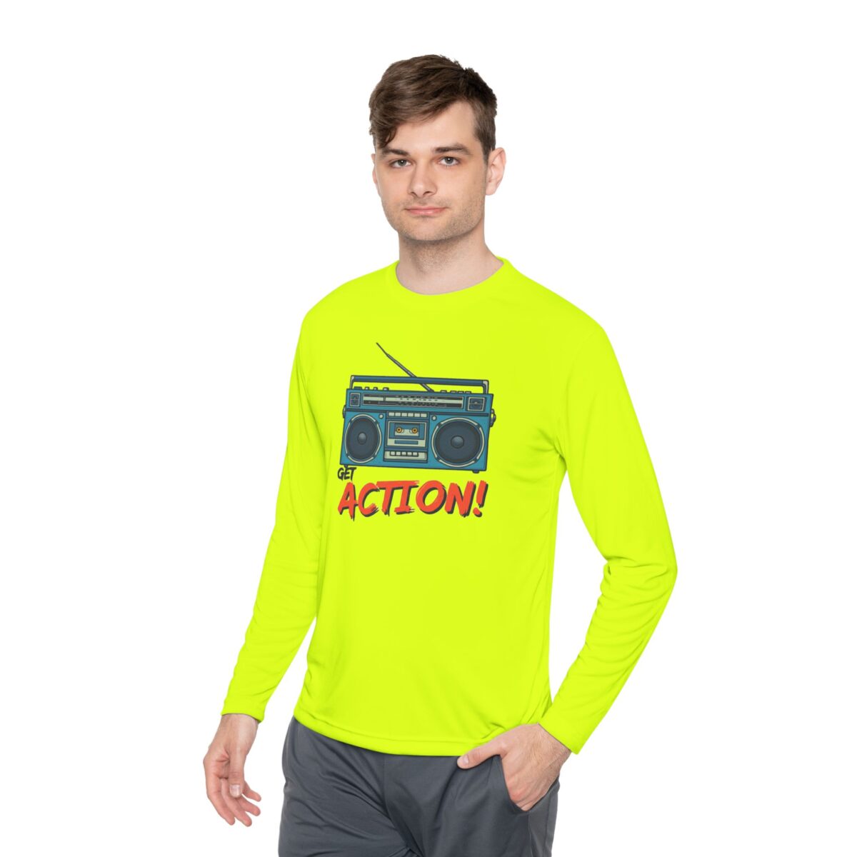 Get action Unisex Lightweight Long Sleeve Tee - Image 27