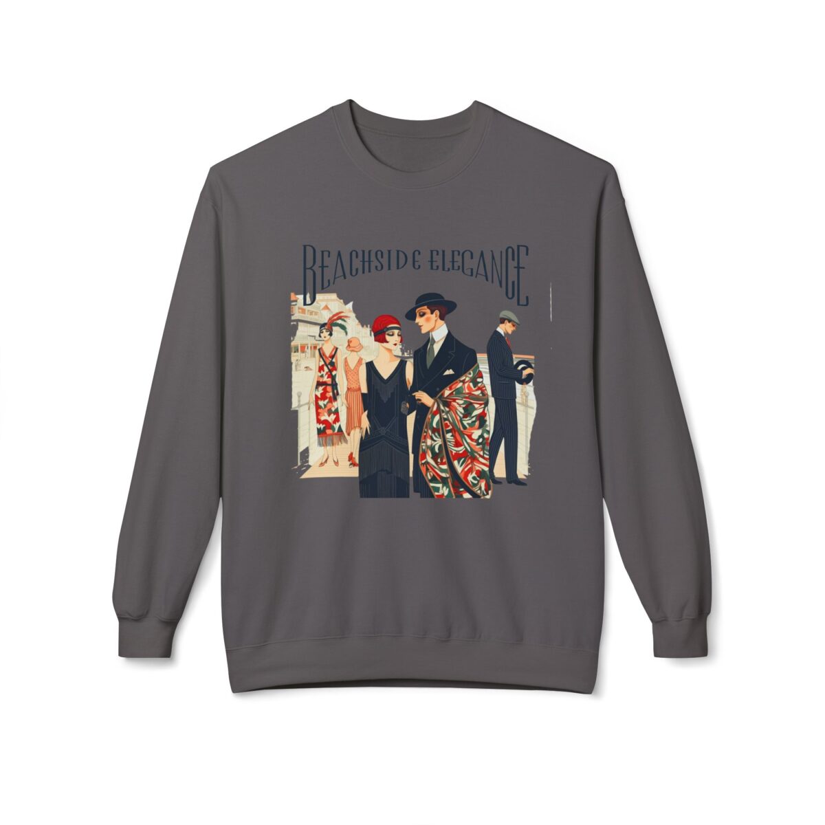 Beachside elegance Unisex Midweight Softstyle Fleece Crewneck Sweatshirt - Image 17