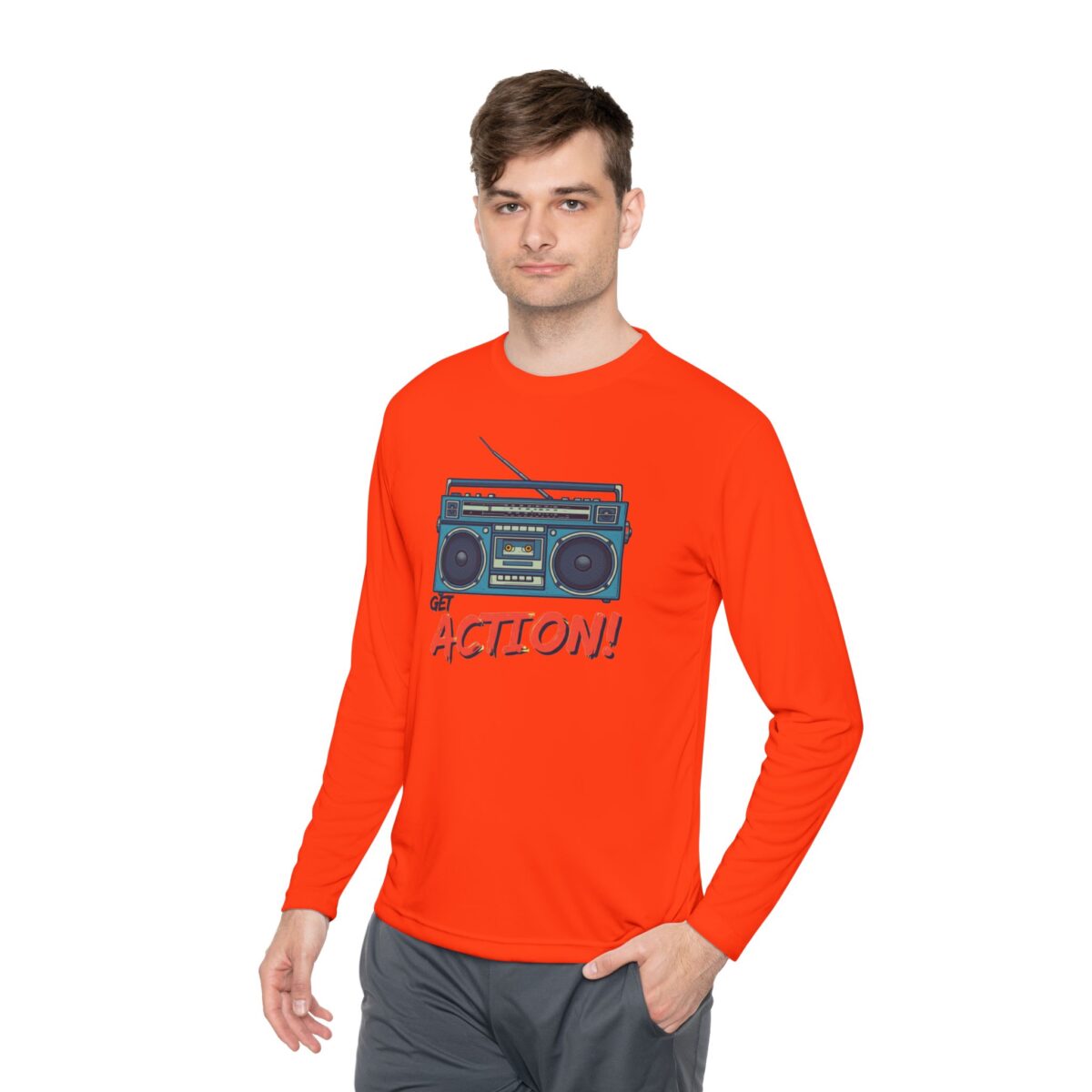 Get action Unisex Lightweight Long Sleeve Tee - Image 15