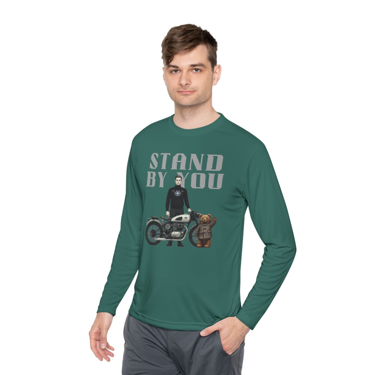 Stand by you Unisex Lightweight Long Sleeve Tee - Image 27