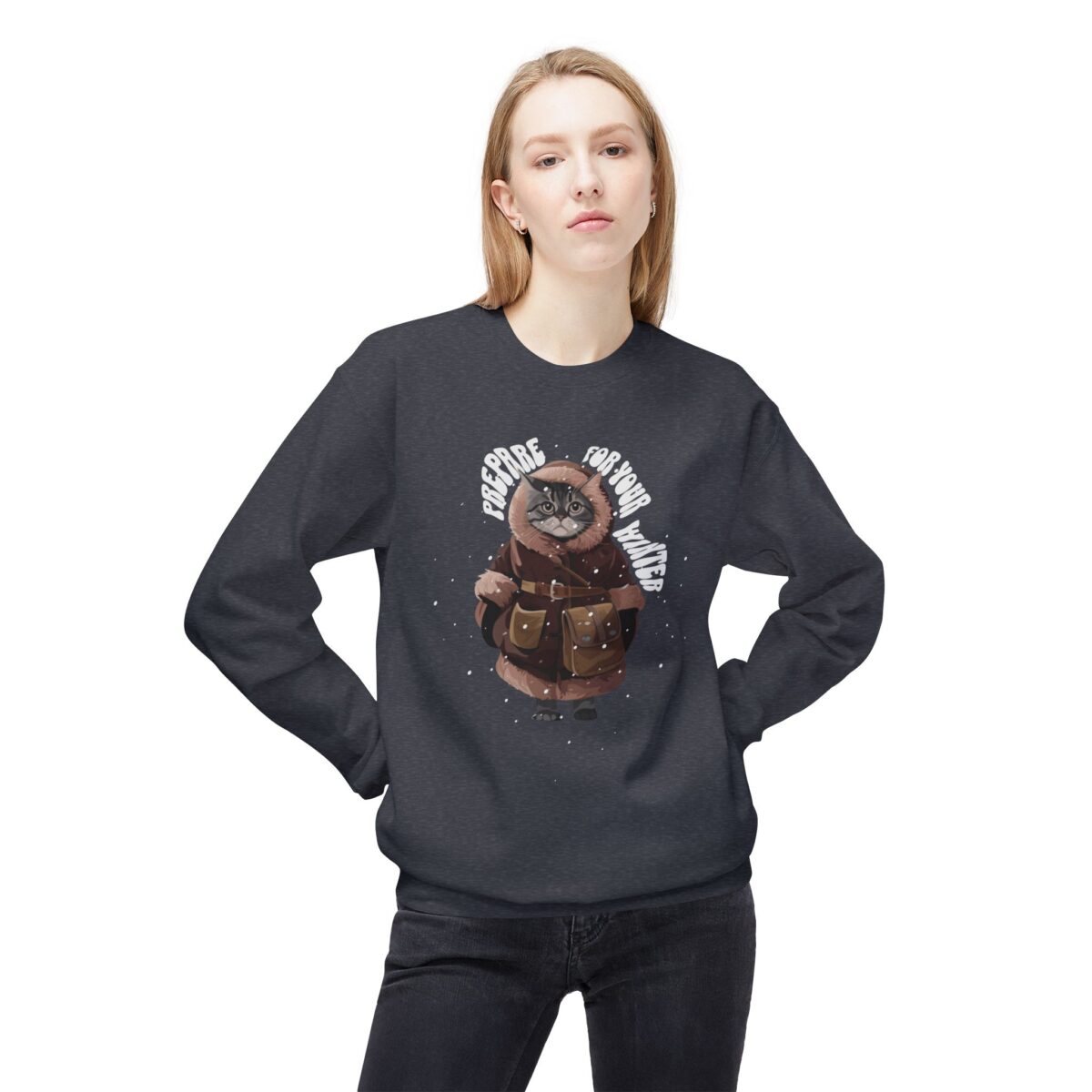Prepare for your winter Unisex Midweight Softstyle Fleece Crewneck Sweatshirt - Image 27