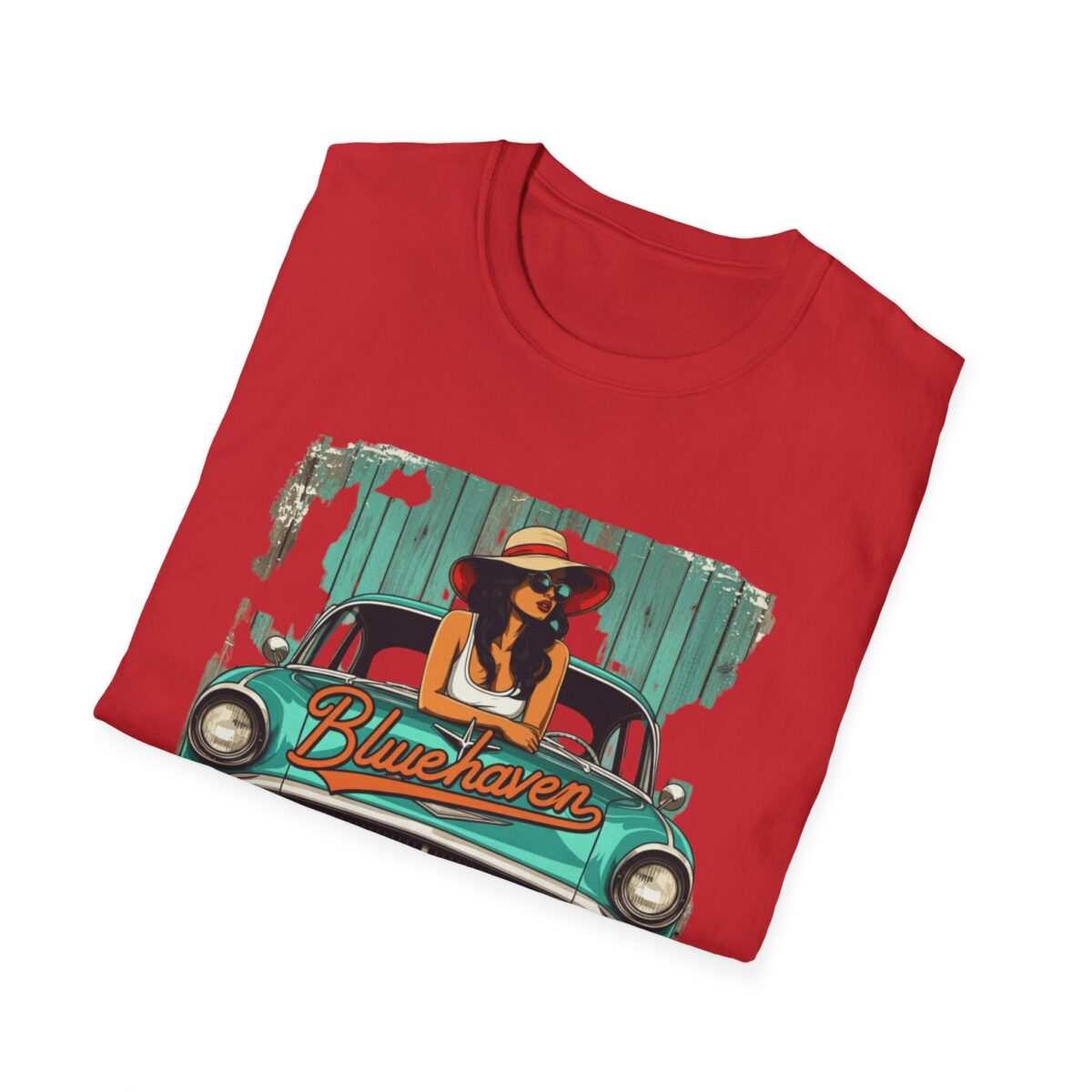 Blue haven Unisex Softstyle T-Shirt - Image 52