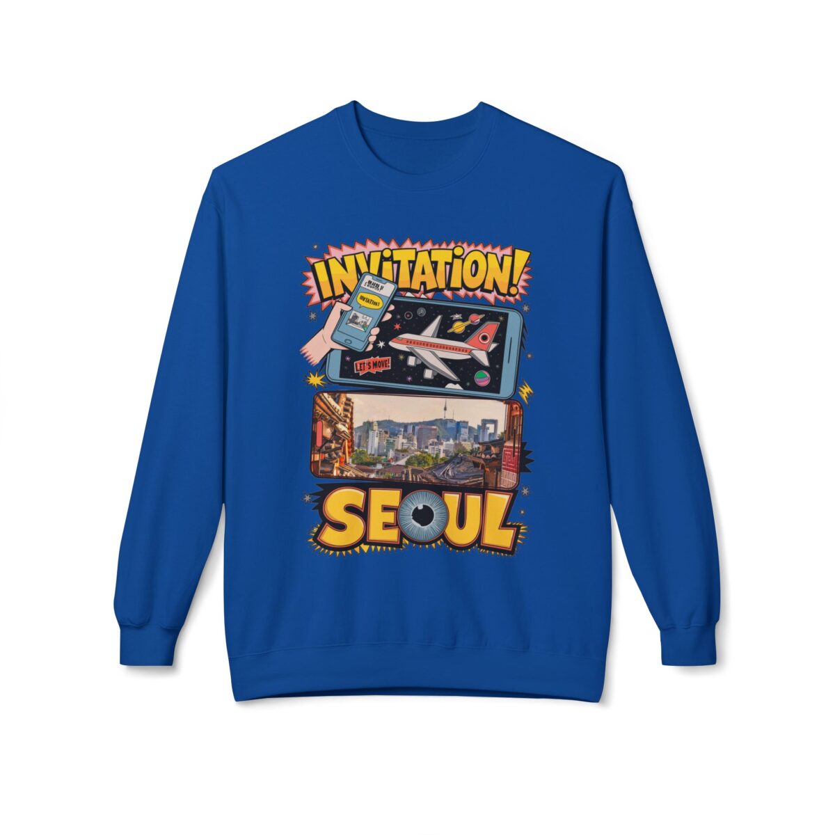 Invitation Seoul Unisex Midweight Softstyle Fleece Crewneck Sweatshirt - Image 37