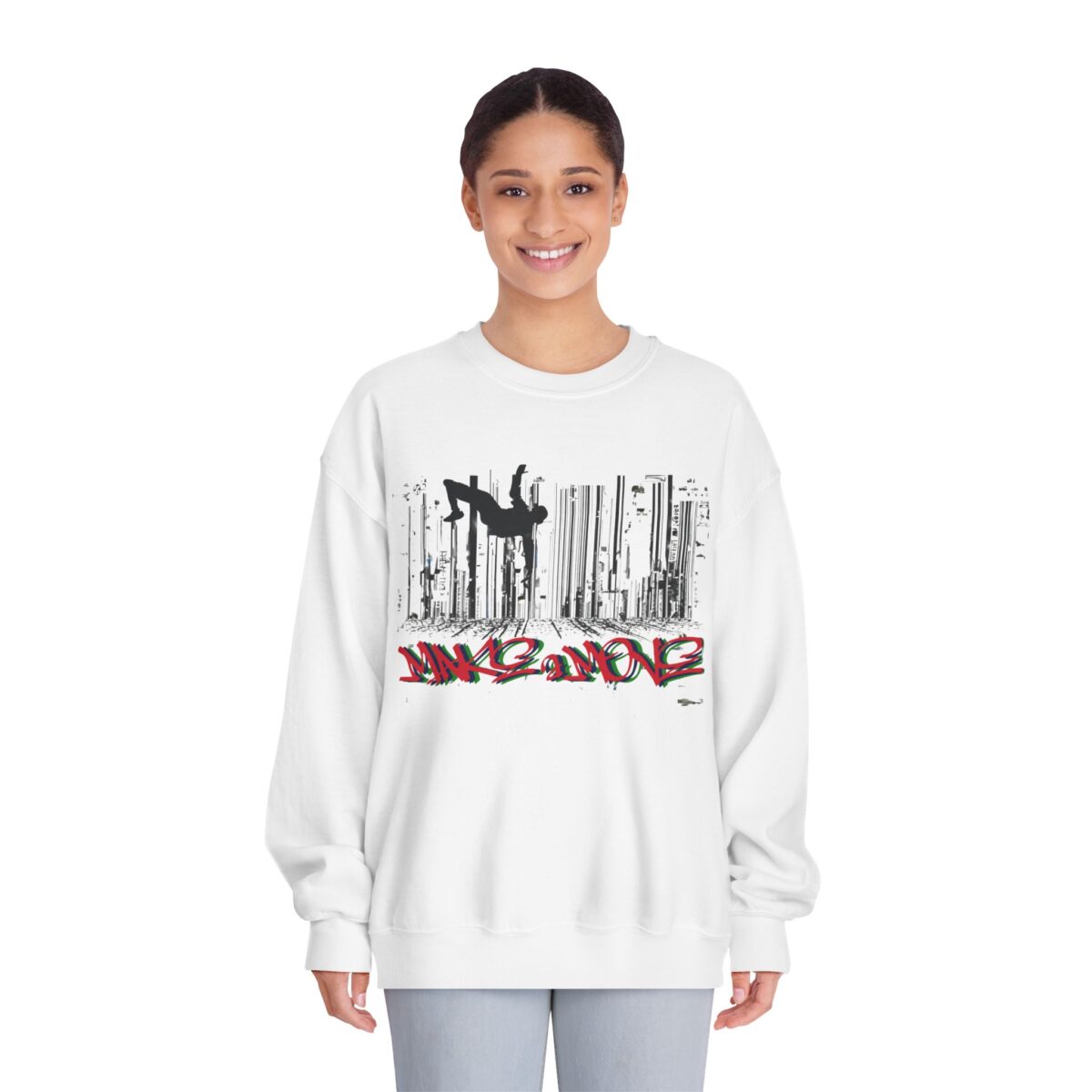 Make a move Unisex DryBlend® Crewneck Sweatshirt - Image 7