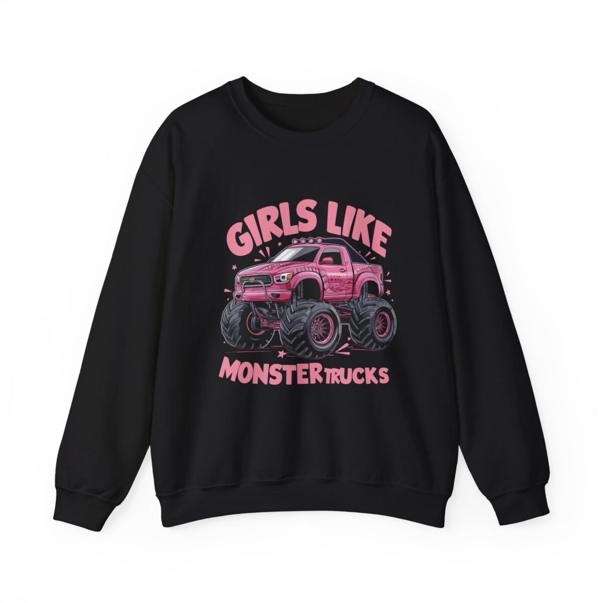 Girls like monster trucks Unisex Heavy Blend™ Crewneck Sweatshirt - Image 9