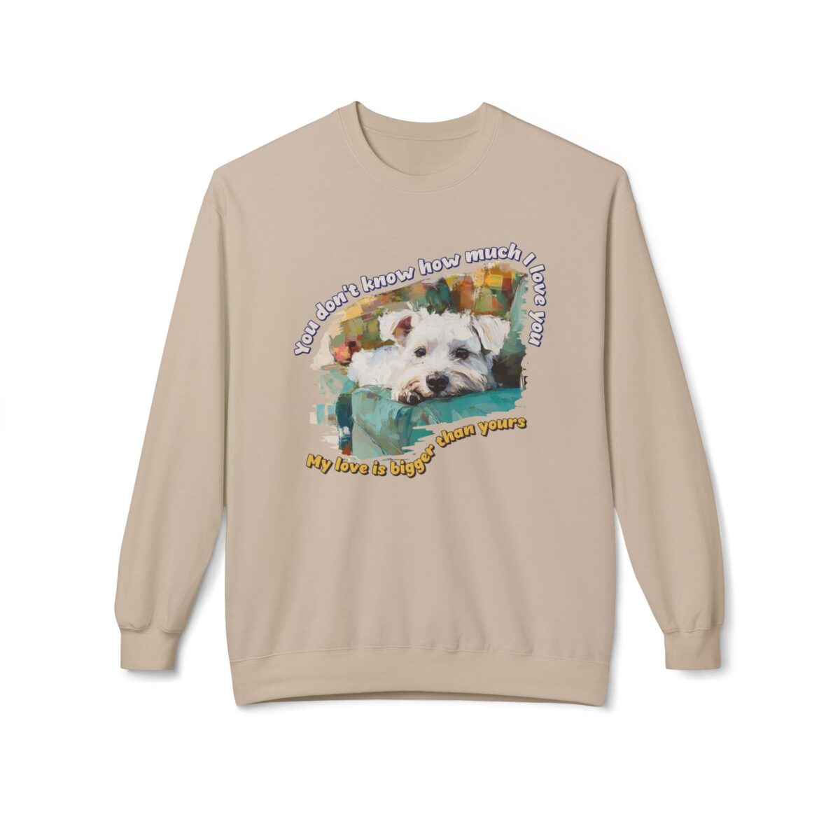 My love is bigger than yours Unisex Midweight Softstyle Fleece Crewneck Sweatshirt - Image 17