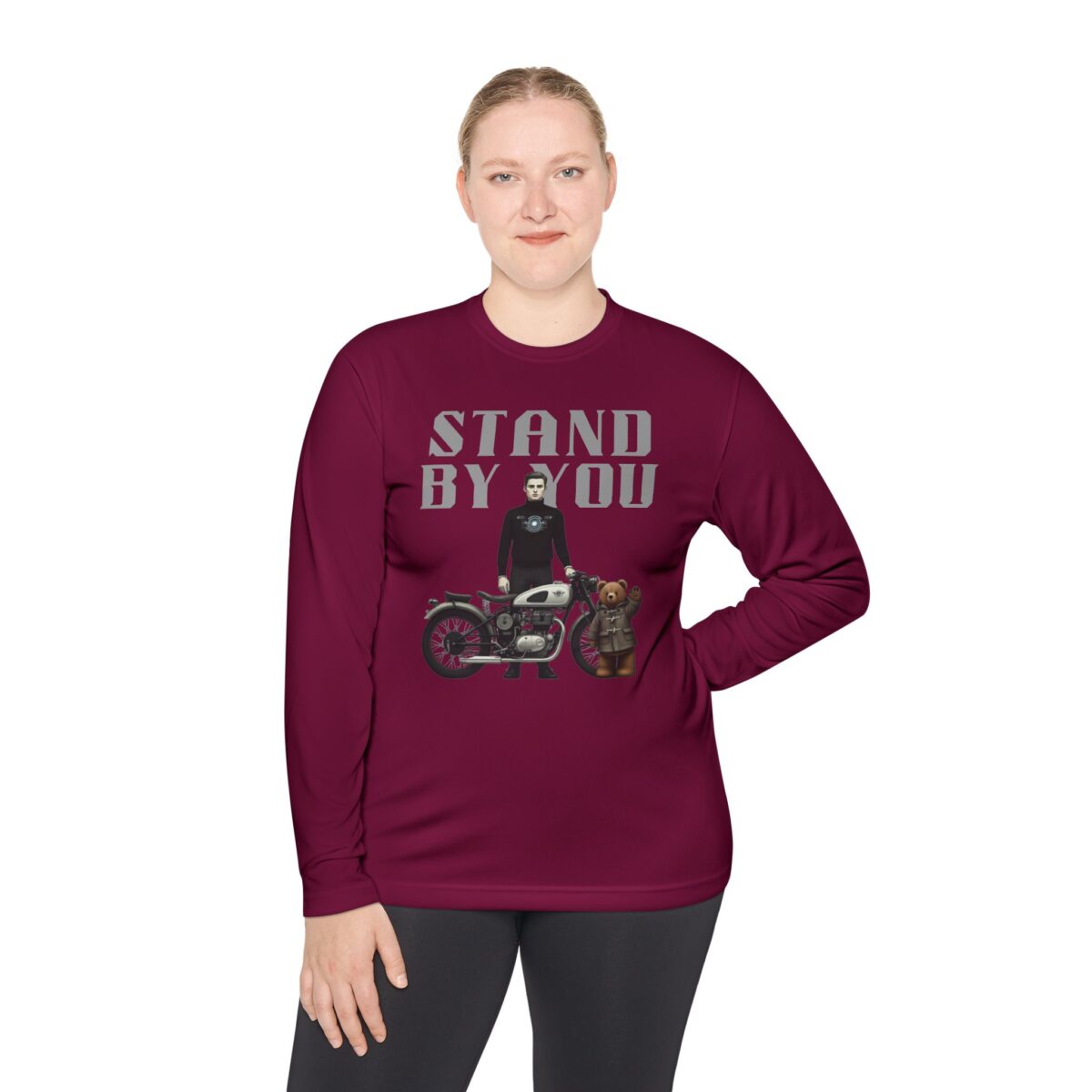 Stand by you Unisex Lightweight Long Sleeve Tee - Image 36