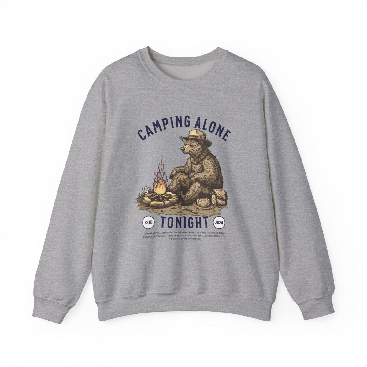 Camping alone Unisex Heavy Blend™ Crewneck Sweatshirt - Image 9