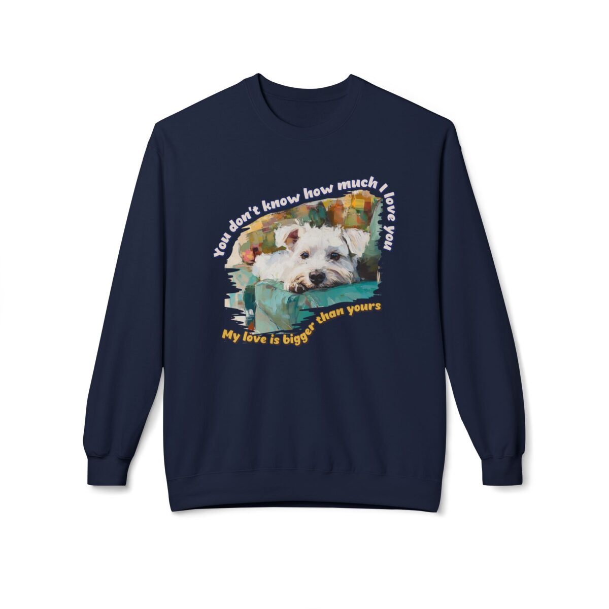 My love is bigger than yours Unisex Midweight Softstyle Fleece Crewneck Sweatshirt - Image 41