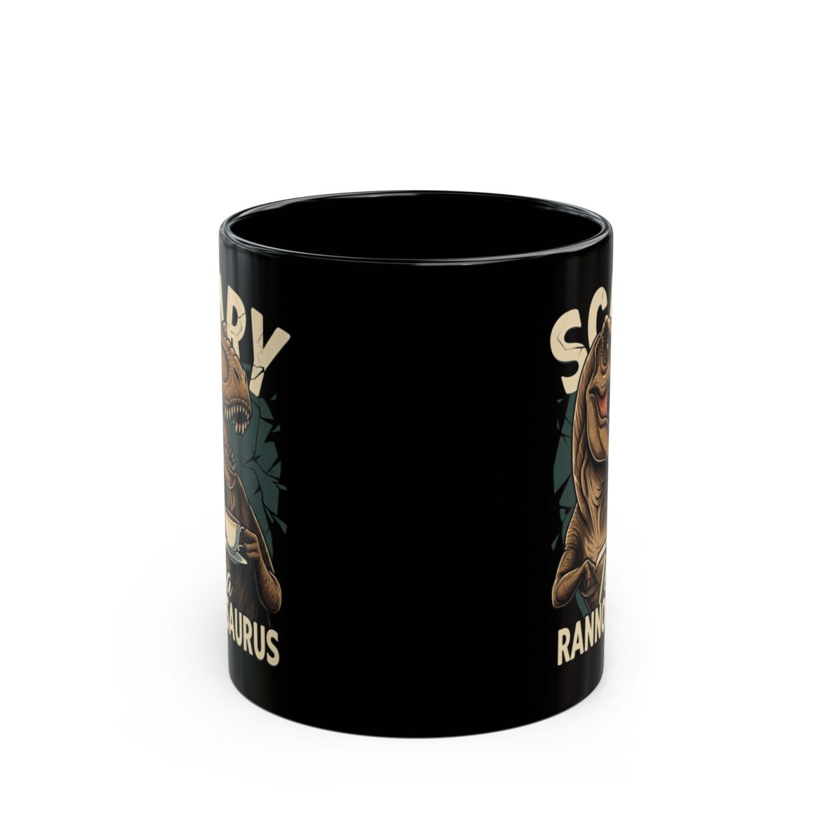 T-rex Black Mug (11oz, 15oz) - Image 2
