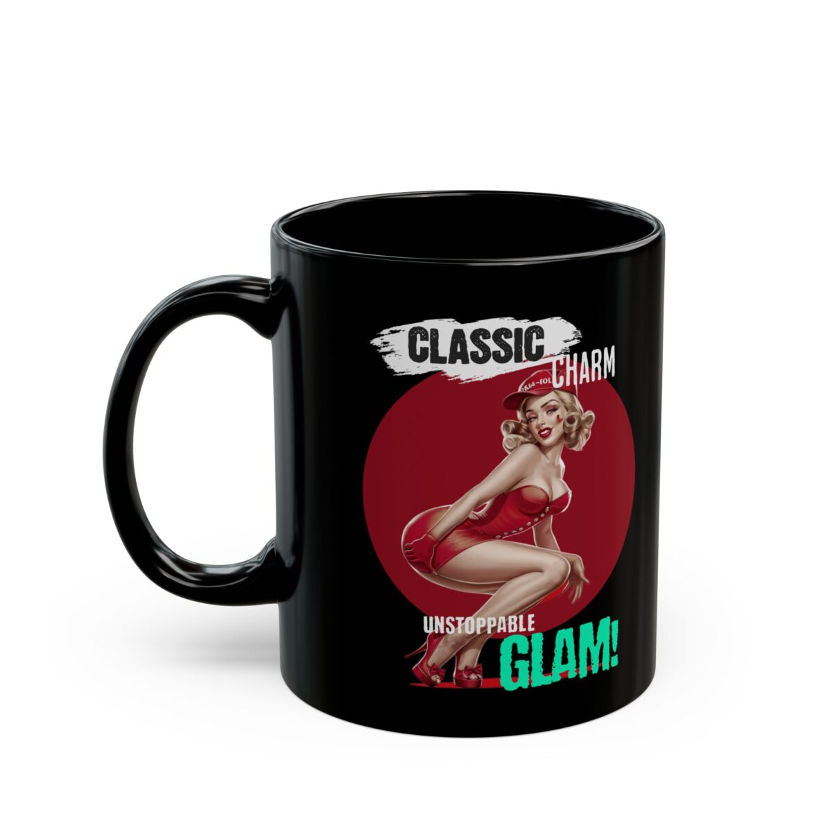 Classic Charm Black Mug (11oz, 15oz) - Image 3