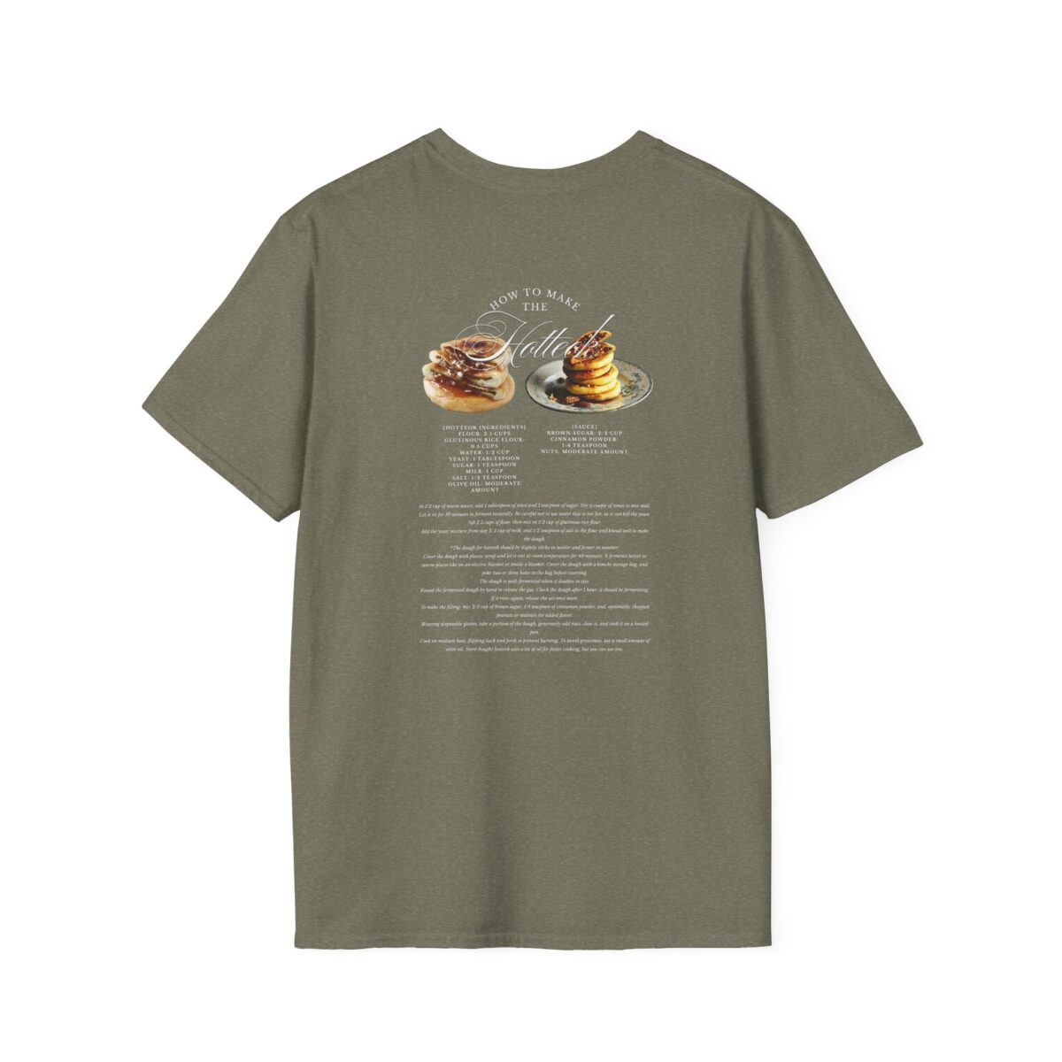 Hotteok Recipe Unisex Softstyle T-Shirt - Perfect for Food Lovers
