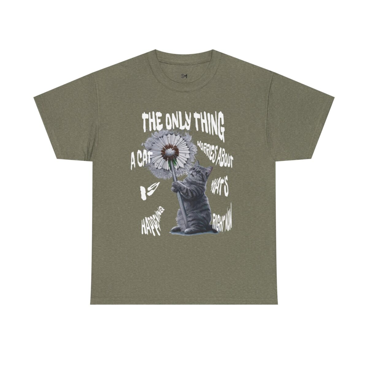 Cat worries Unisex Heavy Cotton Tee - Image 9