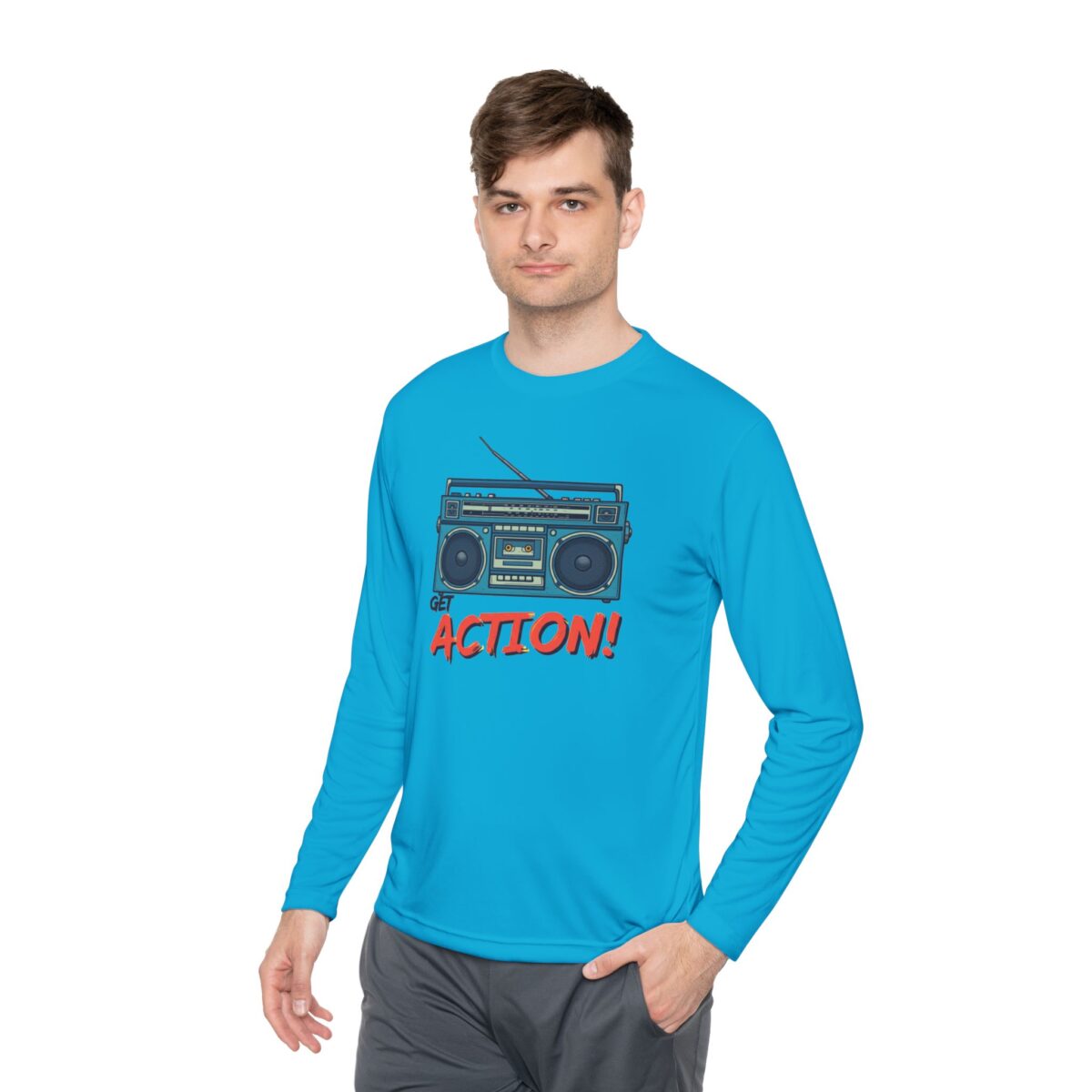 Get action Unisex Lightweight Long Sleeve Tee - Image 35