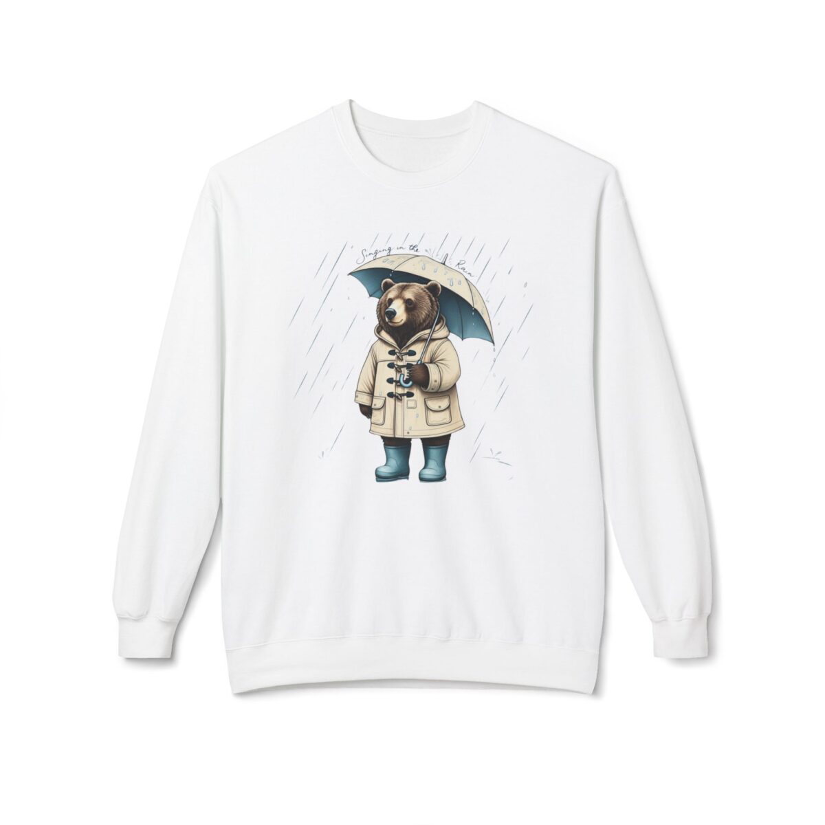 Singing in the rain Unisex Midweight Softstyle Fleece Crewneck Sweatshirt - Image 5