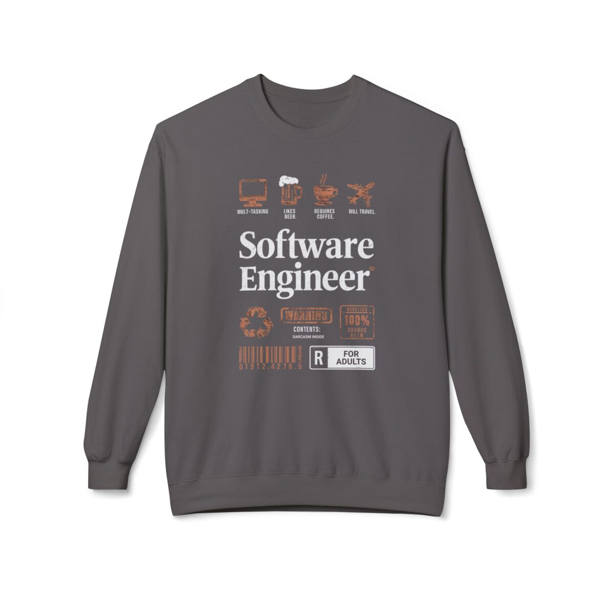 Software Engineer Unisex Midweight Softstyle Fleece Crewneck Sweatshirt - Image 25