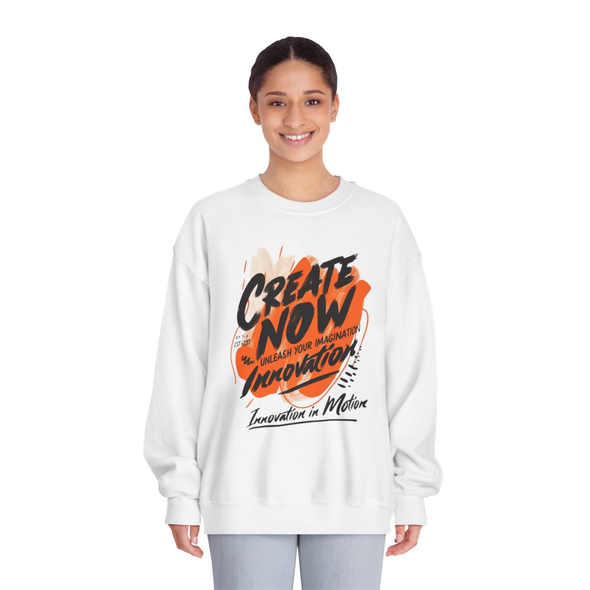 Create now Unisex DryBlend® Crewneck Sweatshirt - Image 7