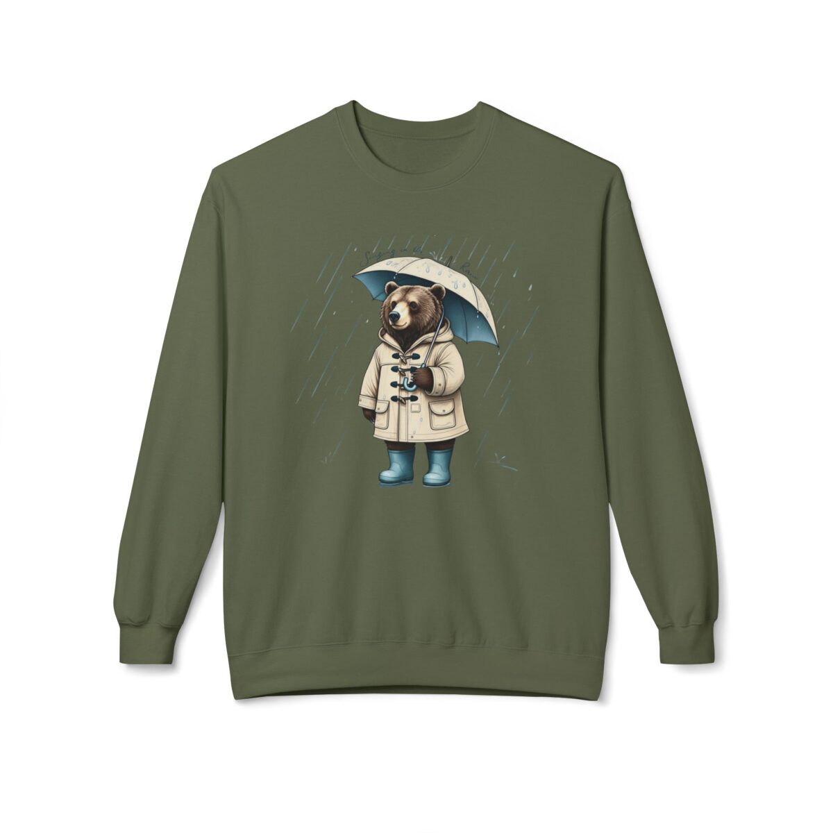 Singing in the rain Unisex Midweight Softstyle Fleece Crewneck Sweatshirt - Image 13