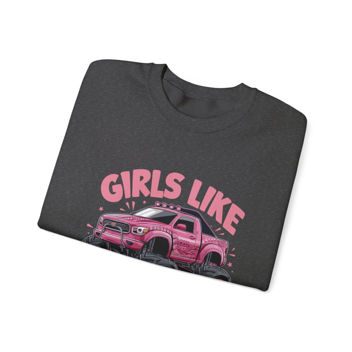 Girls like monster trucks Unisex Heavy Blend™ Crewneck Sweatshirt - Image 27