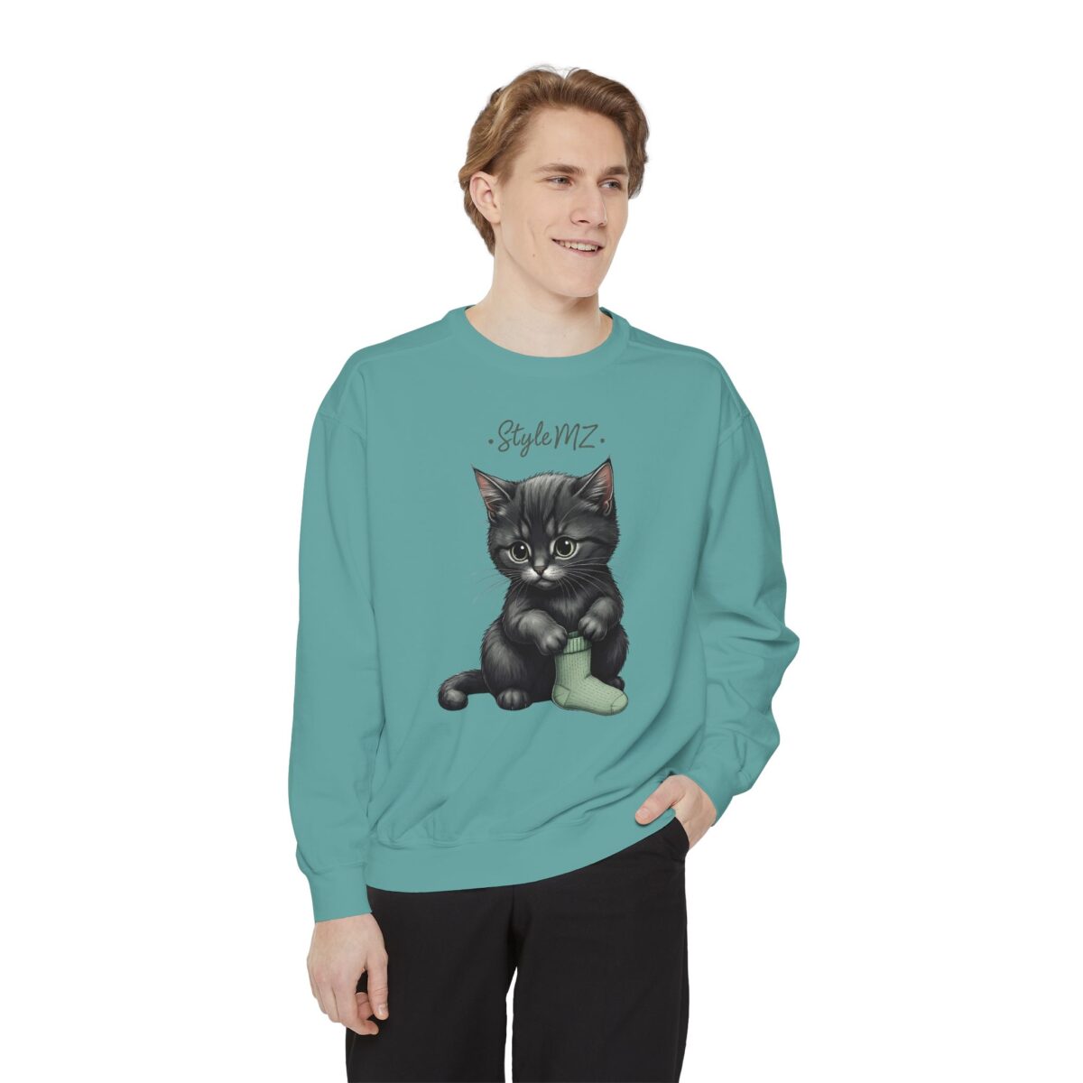 Kittt's cozy moment Unisex Garment-Dyed Sweatshirt - Image 15