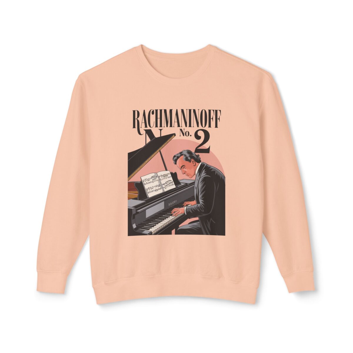Rachmaninoff No. 2 Unisex Lightweight Crewneck Sweatshirt - Image 13
