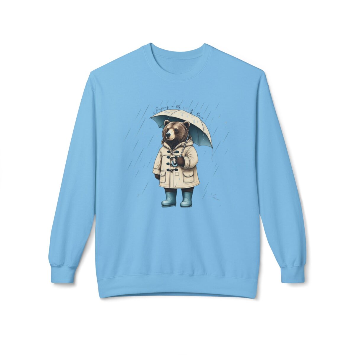 Singing in the rain Unisex Midweight Softstyle Fleece Crewneck Sweatshirt - Image 21