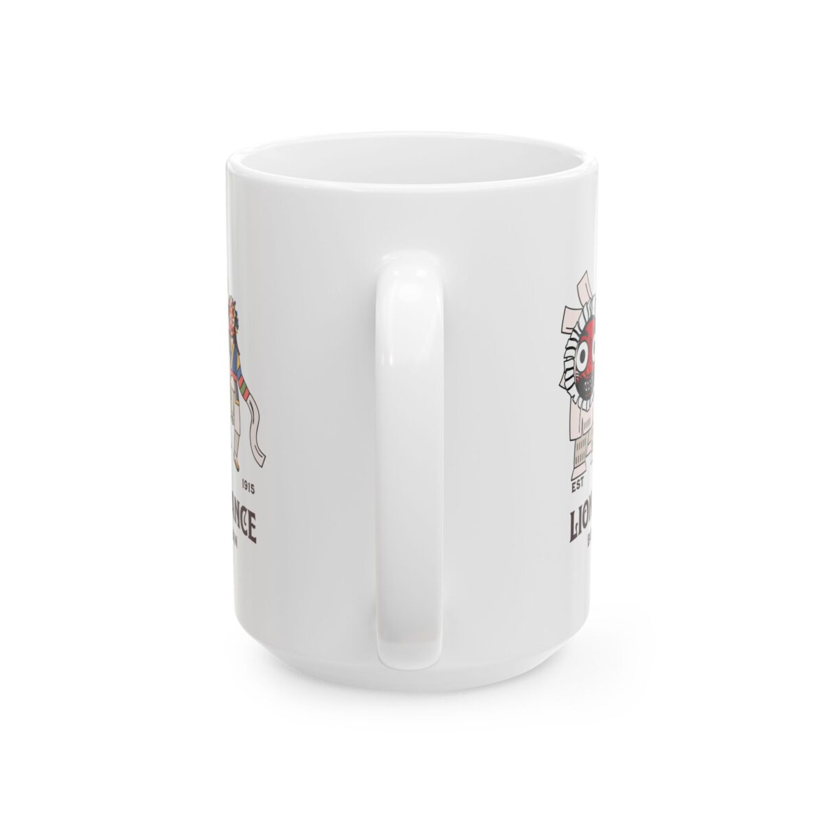 Lion dance Ceramic Mug, (11oz, 15oz) - Image 6
