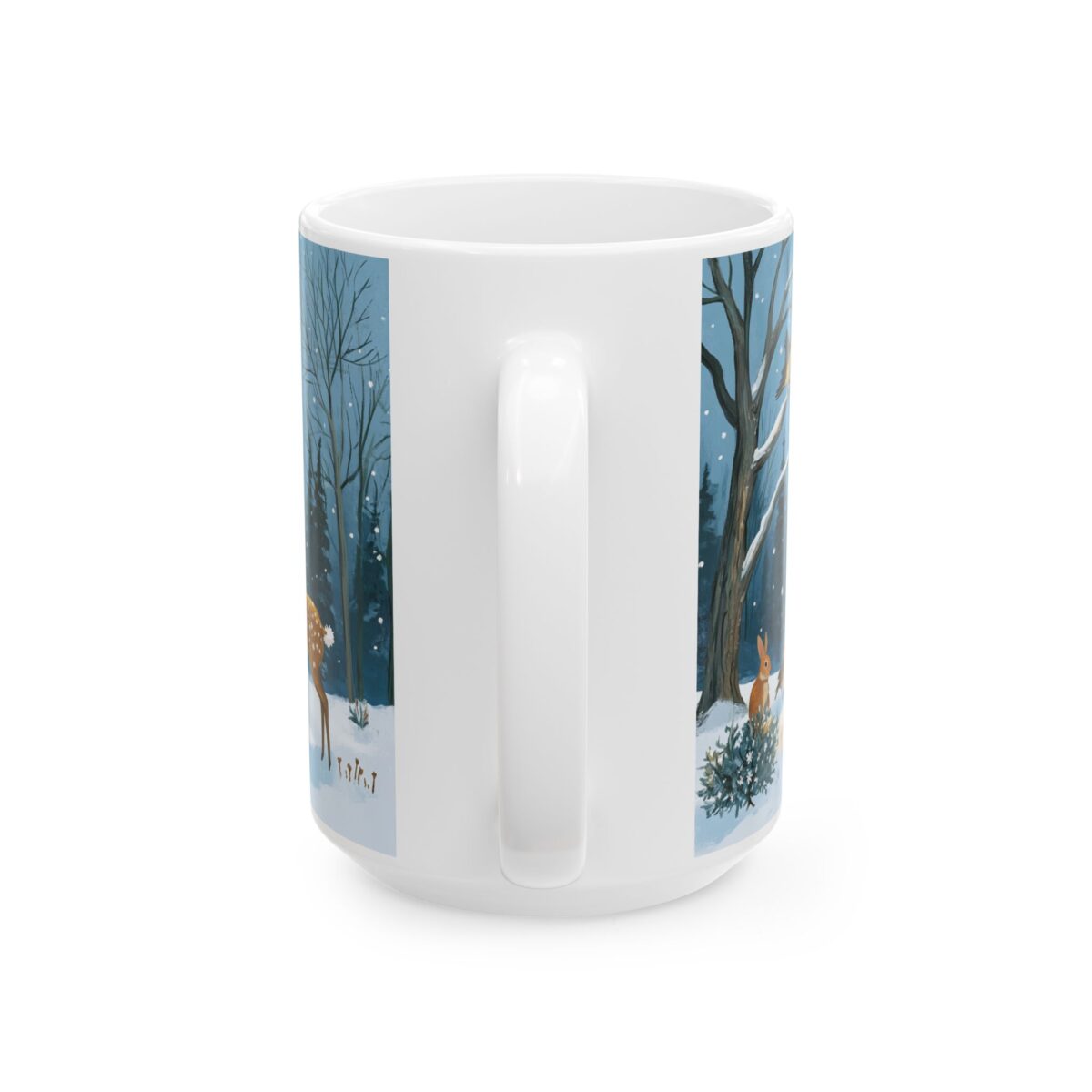serene winter Ceramic Mug, (11oz, 15oz) - Image 6