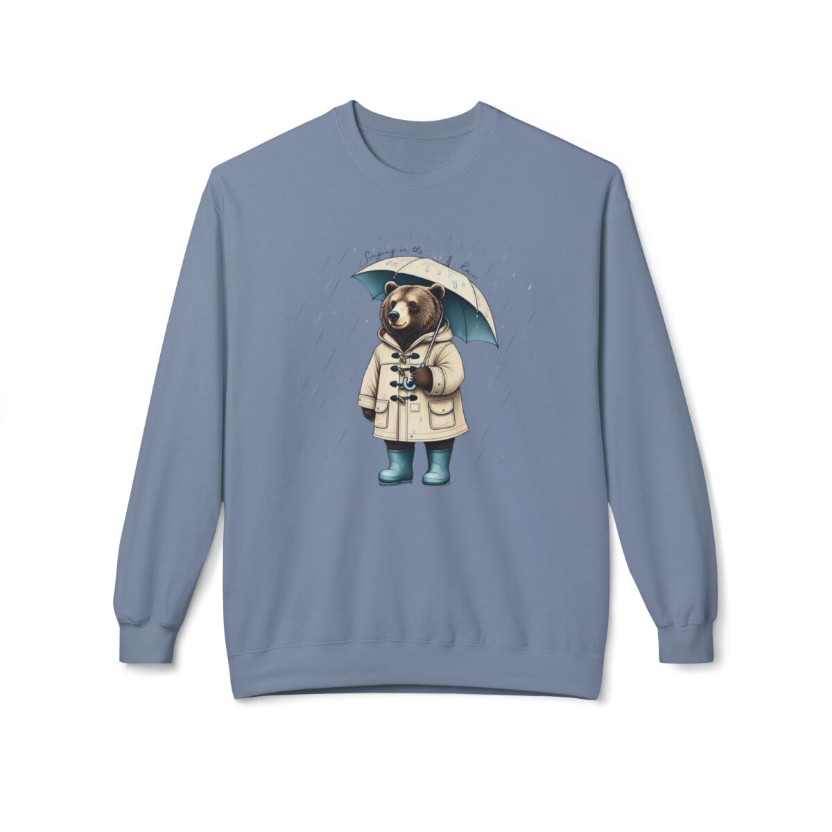 Singing in the rain Unisex Midweight Softstyle Fleece Crewneck Sweatshirt - Image 25