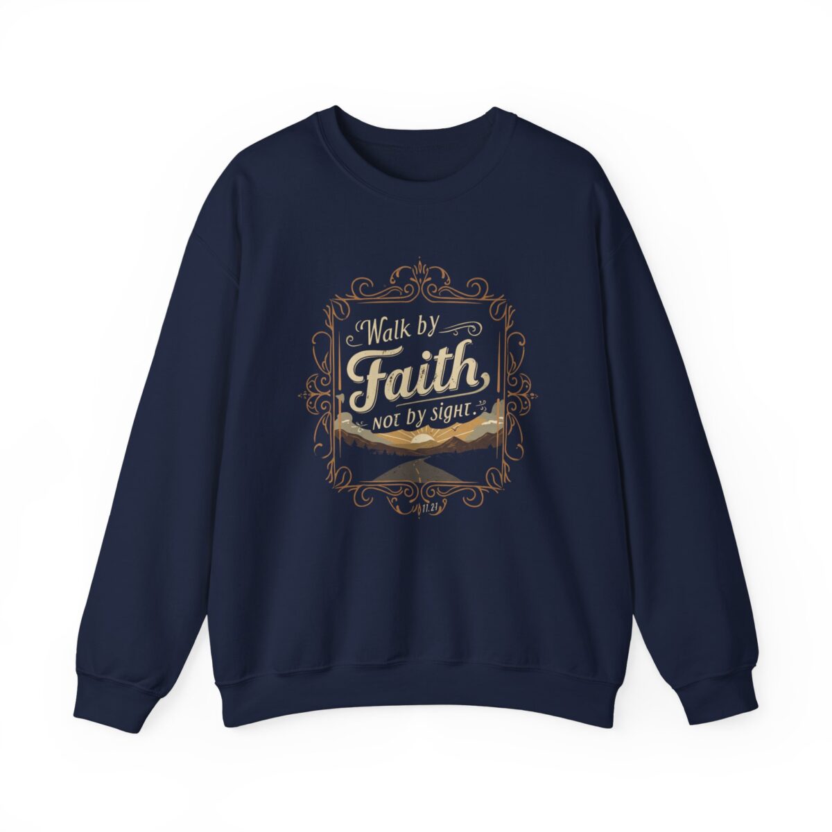 Walk by Faith Unisex Heavy Blend™ Crewneck Sweatshirt - Image 9
