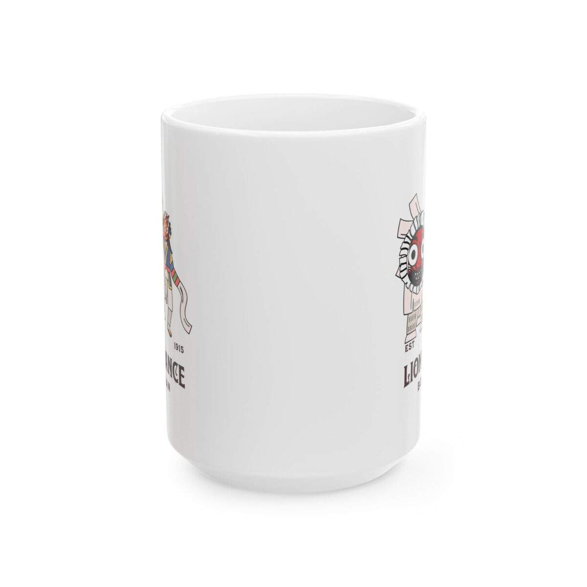 Lion dance Ceramic Mug, (11oz, 15oz) - Image 5