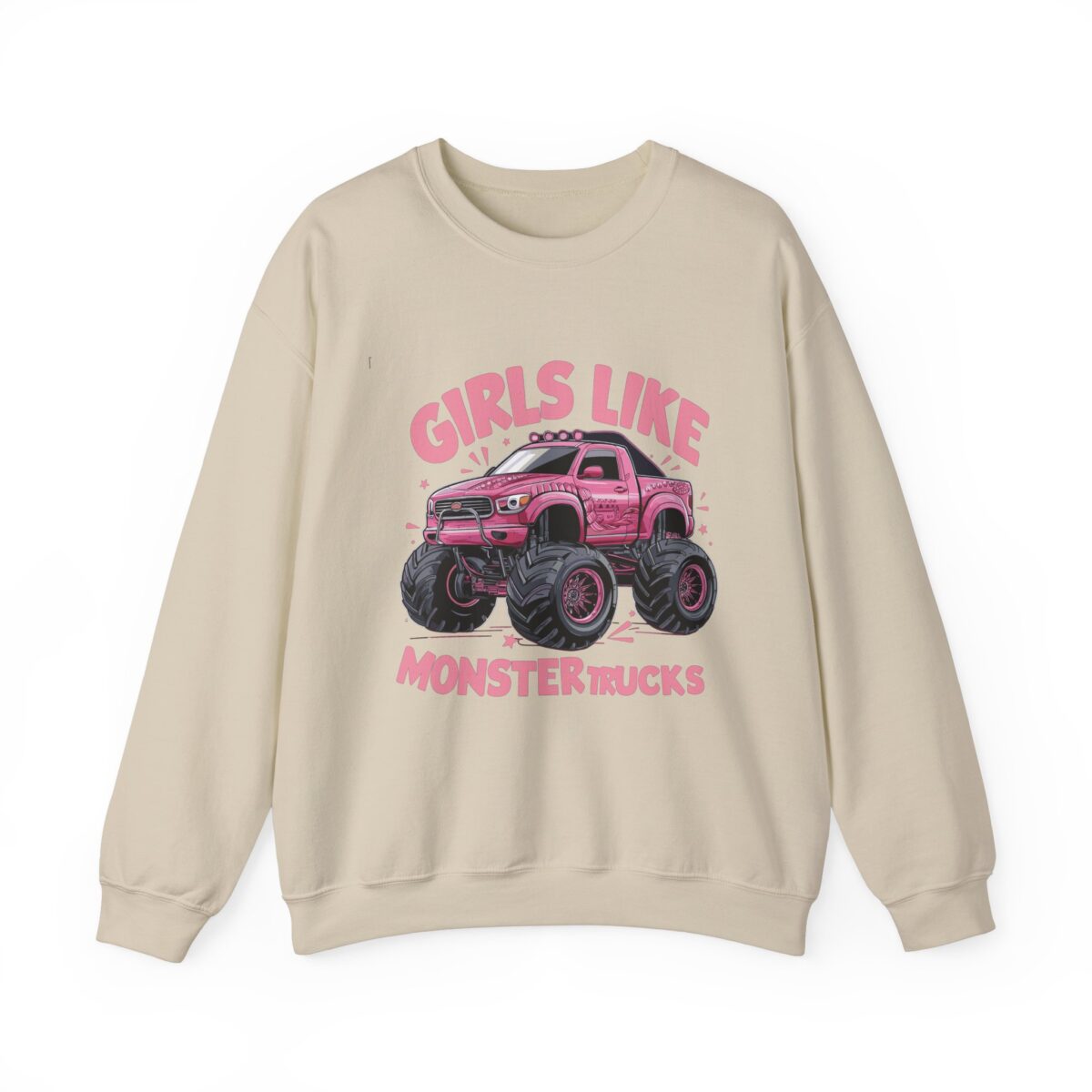 Girls like monster trucks Unisex Heavy Blend™ Crewneck Sweatshirt - Image 13