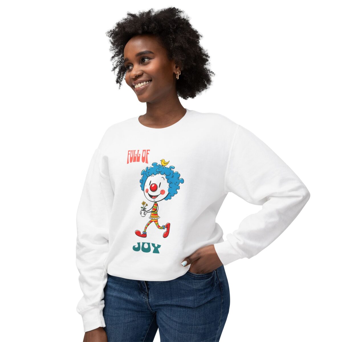 Full of joy Unisex Lightweight Crewneck Sweatshirt - Image 7