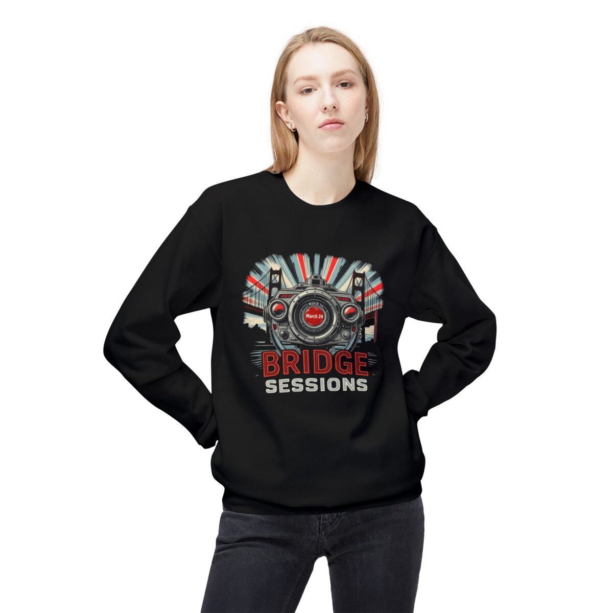 Bridge Sessions Unisex Midweight Softstyle Fleece Crewneck Sweatshirt - Image 7