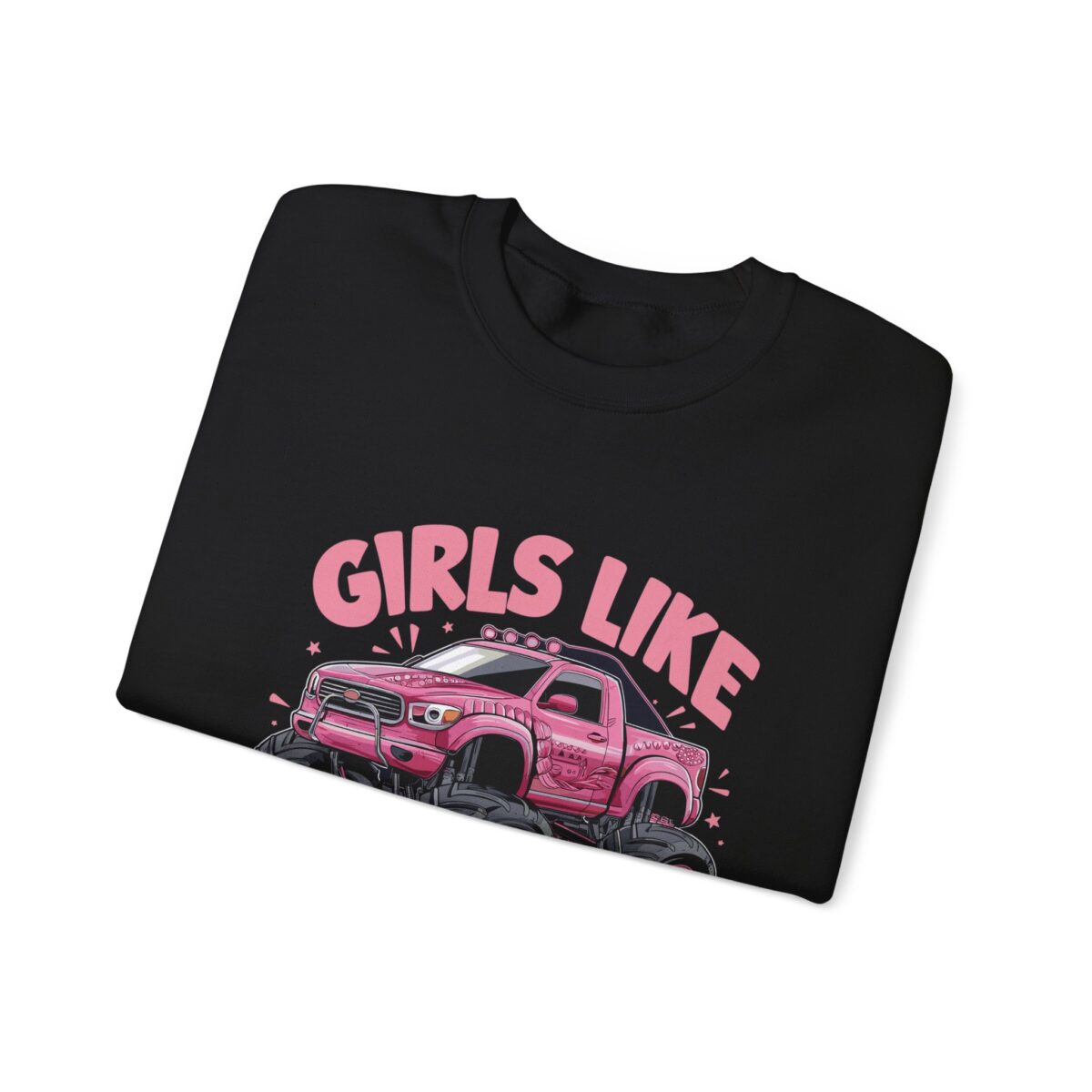 Girls like monster trucks Unisex Heavy Blend™ Crewneck Sweatshirt - Image 11