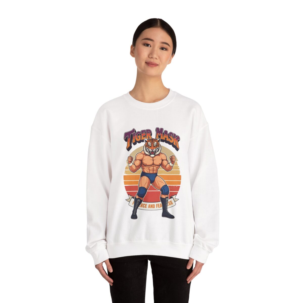 Tiger Mask Unisex Heavy Blend™ Crewneck Sweatshirt - Image 8
